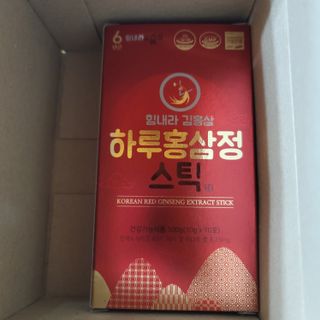 힘내라김홍삼 하루홍삼정스틱 10g x 10포 — 3.5점을 준 리뷰어가 2021년 3월 올린 사용 사진