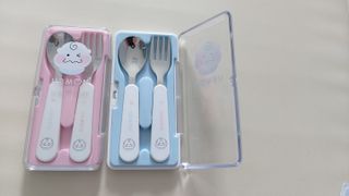 유비맘 스푼포크 케이스 세트 1+1 _컬러랜덤 발송 — 5점을 준 리뷰어가 2021년 3월 올린 사용 사진