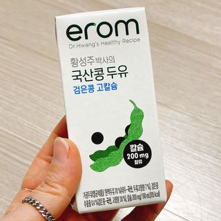 이롬 erom 황성주박사의 국산콩 두유 검은콩 고칼슘 — 4.5점을 준 리뷰어가 2020년 12월 올린 사용 사진