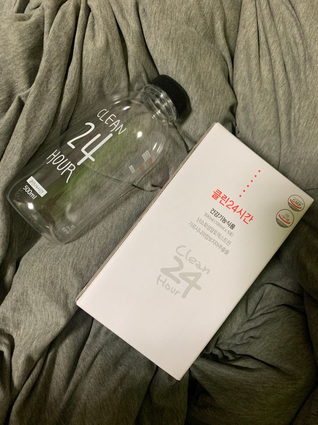 클린24시간 1BOX(5포) + 전용보틀(500ml) 리뷰 사진