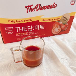 제이제이바이오 더단마토 프리미엄주스 100ml 30팩입 - 무설탕 스테비아 토마토즙 — 5점을 준 리뷰어가 2021년 11월 올린 사용 사진