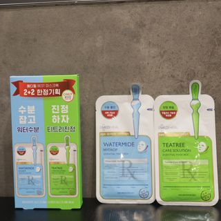 메디힐 올리브영 1등 마스크팩 워터마이드팩 2매 + 티트리팩 2매 기획세트 — 5점을 준 리뷰어가 2021년 3월 올린 사용 사진