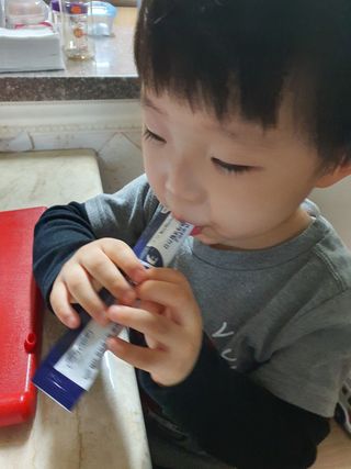 키즈텐플러스 연세 키즈텐 플러스 1개월 — 5점을 준 리뷰어가 2021년 4월 올린 사용 사진