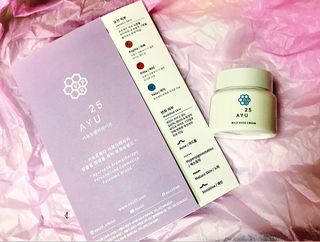 AYU25[아유트웬티파이브]다마스크로즈워터 베이스 천연 수분 촉촉 크림 — 5점을 준 리뷰어가 2021년 4월 올린 사용 사진