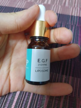 랑팡 EGF+FGF 10ppm 리포좀 앰플 원액 10ml — 5점을 준 리뷰어가 2021년 11월 올린 사용 사진