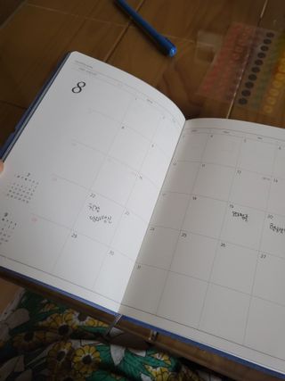 리훈 2022년 이야기다이어리 그란데 하반기(7-12월, 6개월) — 5점을 준 리뷰어가 2022년 6월 올린 사용 사진