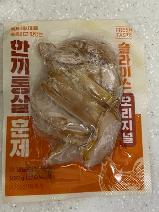 한끼통살 슬라이스 닭가슴살 — 5점을 준 리뷰어가 2023년 2월 올린 사용 사진