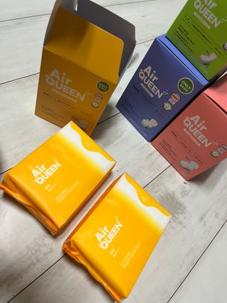 에어퀸 뉴브레스 유기농 생리대 4종 (팬티라이너 20P + 중형 10P + 대형 10P + 오버나이트 8P)_체험단 2차 — 4.5점을 준 리뷰어가 2024년 11월 올린 사용 사진