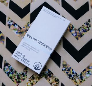 메디타민 원헌드레드 그린프로폴리스 — 5점을 준 리뷰어가 2021년 10월 올린 사용 사진