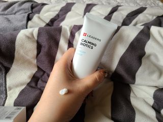 리더스코스메틱 리더스 카밍 바이오틱스 크림 마스크 — 5점을 준 리뷰어가 2021년 3월 올린 사용 사진