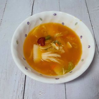 셰프애찬 단호박 백김치 1kg — 5점을 준 리뷰어가 2022년 10월 올린 사용 사진