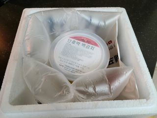 셰프애찬 단호박 백김치 1kg — 5점을 준 리뷰어가 2022년 10월 올린 사용 사진