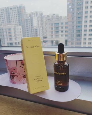 스킨큐어 산다화 비타민c 화이트닝 에센스 30ml — 5점을 준 리뷰어가 2021년 8월 올린 사용 사진