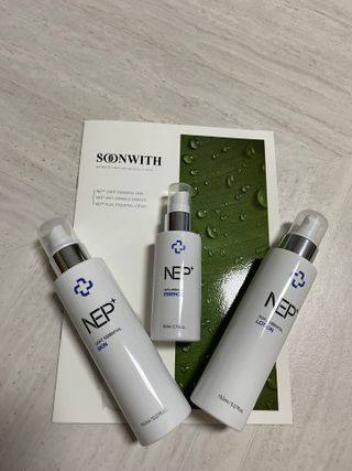 SOONWITH 순위드 NEP+ 스킨케어 3종 세트 — 5점을 준 리뷰어가 2021년 4월 올린 사용 사진