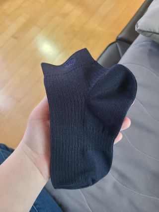[사이즈가 있는 양말 필로이] 남/여 골지 발목 양말 4족 세트 남【S, M, L, XL】여【S, M, L】_컬러 랜덤 — 5점을 준 리뷰어가 2022년 6월 올린 사용 사진