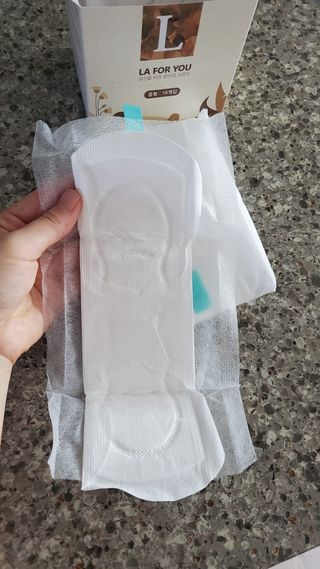 라포유 생리대 순면커버 중형 날개형 — 5점을 준 리뷰어가 2021년 2월 올린 사용 사진