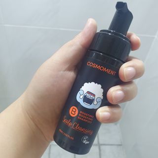 코스모먼트 부스티모 부스팅샴푸60ml + 비듬세정 진정샴푸50ml — 4점을 준 리뷰어가 2021년 11월 올린 사용 사진