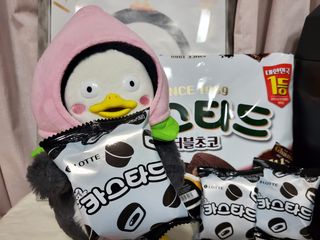 롯데제과 까망카스타드 더블초코 — 5점을 준 리뷰어가 2021년 5월 올린 사용 사진