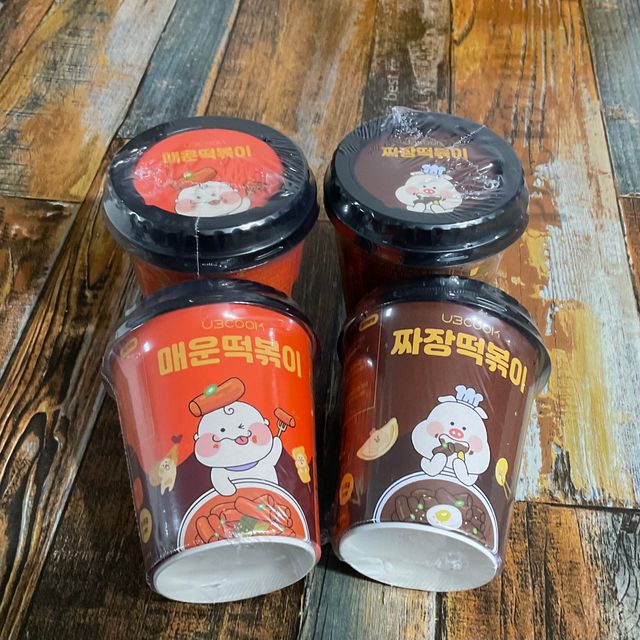 유비쿡 컵떡볶이 매운컵떡볶이2개/ 짜장컵떡볶이 2개  총 4개세트 리뷰 사진