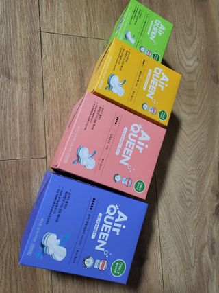 에어퀸 뉴브레스 유기농 생리대 4종 (팬티라이너 20P + 중형 10P + 대형 10P + 오버나이트 8P)_체험단 — 5점을 준 리뷰어가 2024년 5월 올린 사용 사진