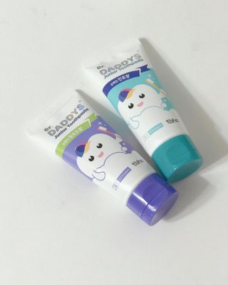 닥터데디스 안심불소 튼튼치약(청포도, 민트 중 택 1) 60g + 여행용 미니 치약 15g — 5점을 준 리뷰어가 2022년 8월 올린 사용 사진