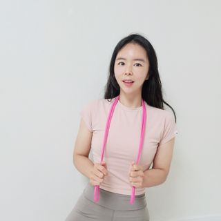 마이웨잇 심으뜸 홈트밴드세트 홈짐 여자홈트레이닝기구 운동용고무밴드 — 5점을 준 리뷰어가 2021년 7월 올린 사용 사진