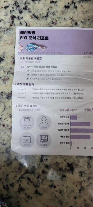 예진약방 그날을 위한 맞춤형 한방 건강식품 (4종) — 5점을 준 리뷰어가 2022년 8월 올린 사용 사진