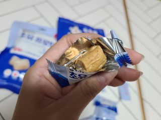 롯데제과 말랑카우 초유프로틴365 — 4점을 준 리뷰어가 2021년 9월 올린 사용 사진