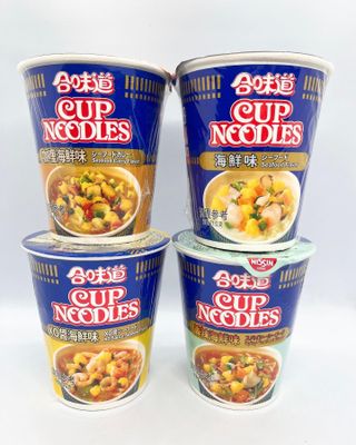 NISSIN 닛신 컵누들  4종 - 씨푸드오리지날, 씨푸드 스파이시, 씨푸드 커리, 씨푸드 XO소스 — 5점을 준 리뷰어가 2022년 3월 올린 사용 사진