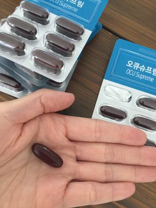 뉴트리션팩토리 비타프렙 오큐슈프림 루테인 오메가3 1050mg — 5점을 준 리뷰어가 2021년 6월 올린 사용 사진