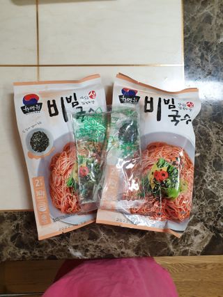 [한면원] 비빔국수 2인분 — 1점을 준 리뷰어가 2022년 8월 올린 사용 사진