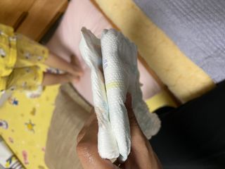 킨도 프리미엄 슈퍼드라이니스 밴드형 기저귀 — 5점을 준 리뷰어가 2021년 7월 올린 사용 사진