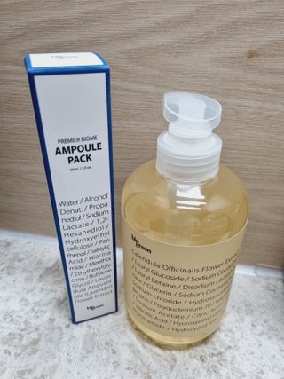빅그린 카렌듈라(지성두피용)&시카(중건성두피용)탈모샴푸500ml-택1,빅그린 프리미어바이옴탈모앰플팩 60ml — 5점을 준 리뷰어가 2022년 12월 올린 사용 사진