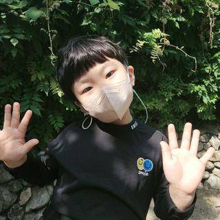 애니가드키즈 라이트 소형 5컬러 각 10매입 [크리미베이지, 코튼핑크, 블루레이크, 페일로즈, 민트그린] — 5점을 준 리뷰어가 2022년 6월 올린 사용 사진