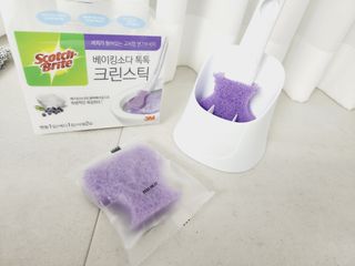 3M 스카치브라이트 크린스틱 베이킹소다 핸들 + 리필 2입 + 캐디 — 5점을 준 리뷰어가 2023년 5월 올린 사용 사진