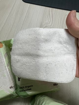 디어엘로디 유기농 무표백 건티슈 60매 — 5점을 준 리뷰어가 2022년 11월 올린 사용 사진
