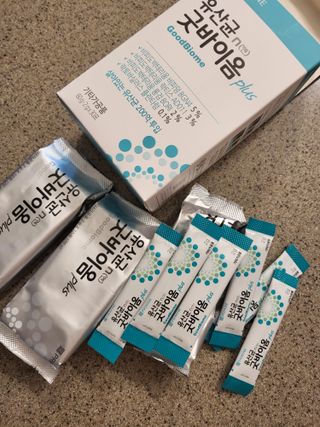 프리마인 유산균 국가지정연구소 선정, 살아있는 생유산균 200억 마리의 힘. 유산균n굿바이옴플러스 — 5점을 준 리뷰어가 2021년 9월 올린 사용 사진