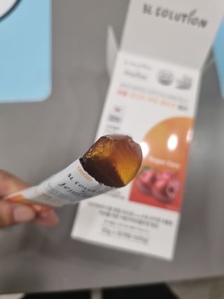 제주인디 애플 비오틴 락토 콜라겐 젤리 — 4.5점을 준 리뷰어가 2023년 4월 올린 사용 사진