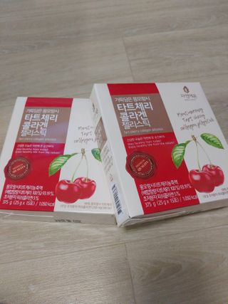 자연에온 가득담은 몽모랑시 타트체리 콜라겐 젤리스틱 — 5점을 준 리뷰어가 2020년 12월 올린 사용 사진