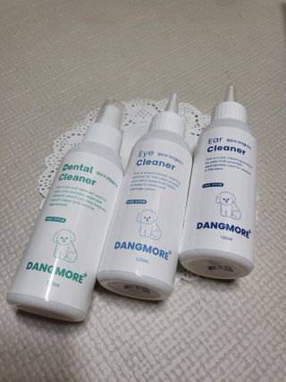 [댕모어 클리너 3종] 아이클리너 / 이어클리너 / 덴탈클리너 3종 세트 (120ml) — 5점을 준 리뷰어가 2023년 8월 올린 사용 사진