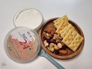 요그앤오트 그릭요거트 3종(그릭요거트24 150g + 그릭요거트48 150g + 그릭요거트72 320g) — 5점을 준 리뷰어가 2022년 7월 올린 사용 사진