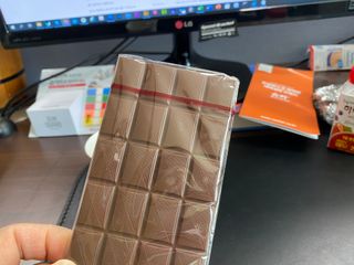 당류2g 자일리톨로 단맛을낸 슈카 퓨어비건 무설탕초콜릿 Xucker vegan 2개입 — 5점을 준 리뷰어가 2021년 4월 올린 사용 사진