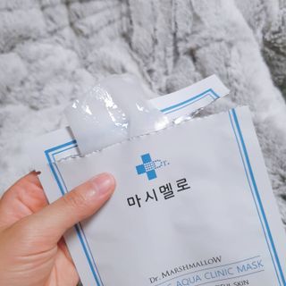 닥터마시멜로 닥터마스멜로 마블러스 아쿠아 클리닉 마스크 — 5점을 준 리뷰어가 2021년 6월 올린 사용 사진