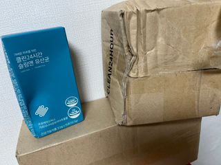 클린24시간 슬림앤유산균 1박스 (3.5g X 15포) — 3점을 준 리뷰어가 2022년 7월 올린 사용 사진