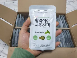 참유원 특허제조 활력 여주진액 여주즙 50포 — 4점을 준 리뷰어가 2022년 1월 올린 사용 사진