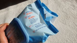햅스 세균없는 주방 대형 2팩, HAPS sanitizer wipe — 4점을 준 리뷰어가 2022년 1월 올린 사용 사진