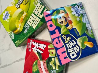 2024 오리온 여름한정판 초코파이 수박 / 후레쉬베리 멜론 / 멜론송이 — 5점을 준 리뷰어가 2024년 8월 올린 사용 사진