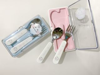 유비맘 스푼포크 케이스 세트 1+1 _컬러랜덤 발송 — 5점을 준 리뷰어가 2021년 1월 올린 사용 사진