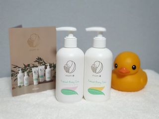 mom e 맘이 내추럴 베이비 케어 샴푸앤바스+로션 — 5점을 준 리뷰어가 2021년 1월 올린 사용 사진