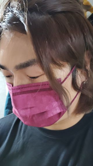 에어에이드 컬러 덴탈 마스크 — 5점을 준 리뷰어가 2021년 8월 올린 사용 사진